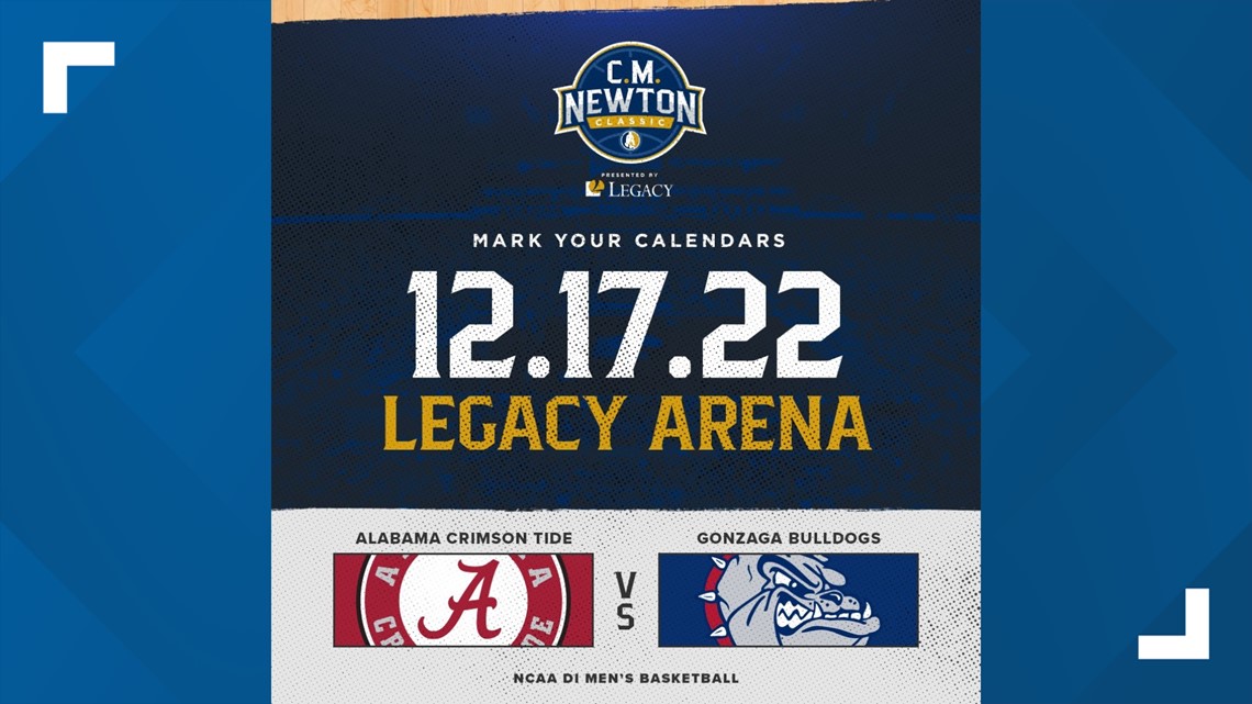 Alabama will face Gonzaga in 2022 C.M. Newton Classic