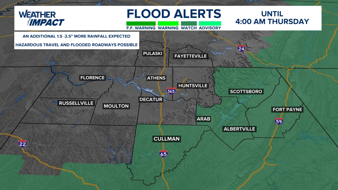 The threat of flooding persists throughout the Tennessee Valley ...