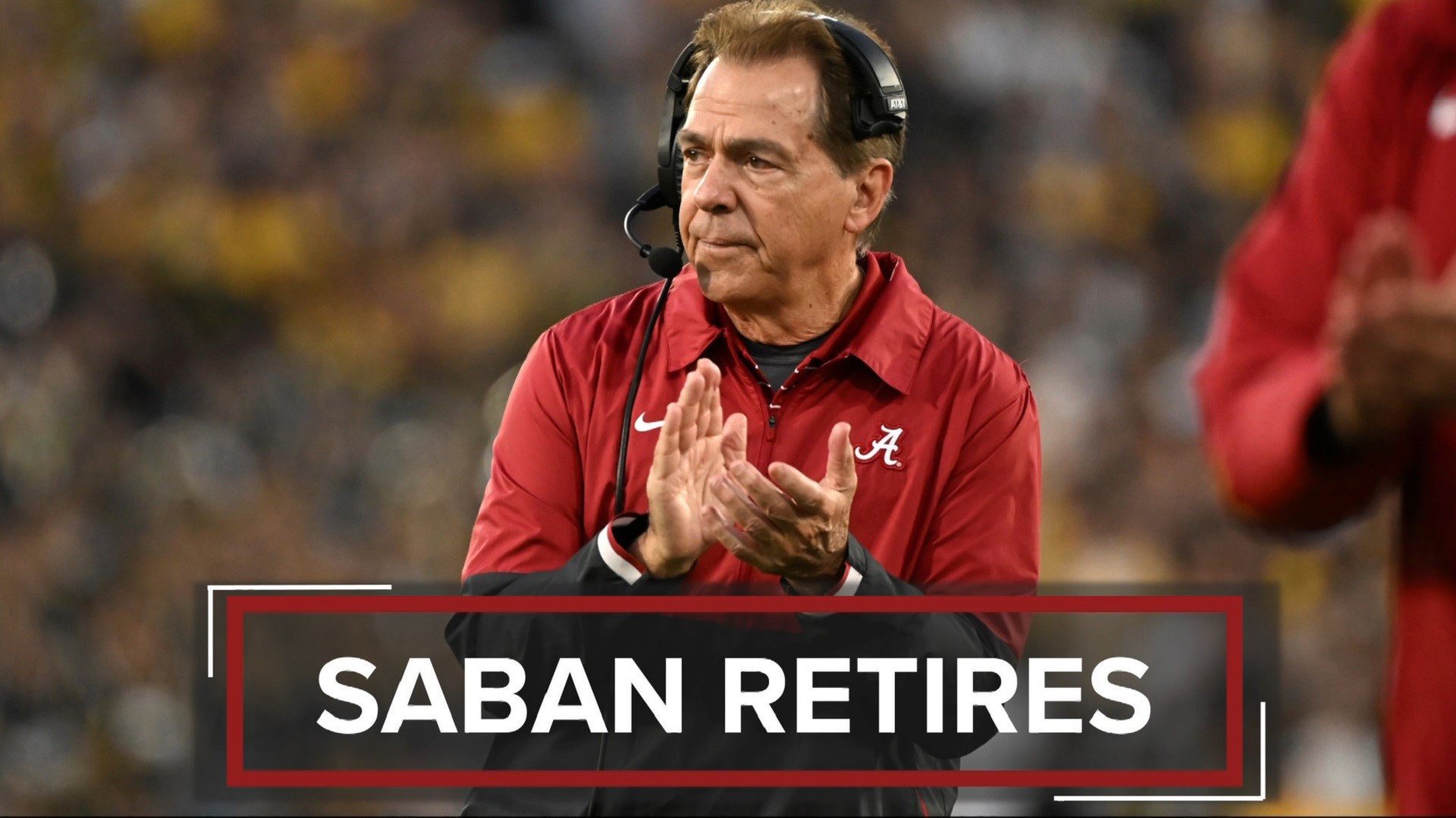 Alabama’s Nick Saban, who has won more college football national championships than any coach in the modern era, announced his retirement on Wednesday.