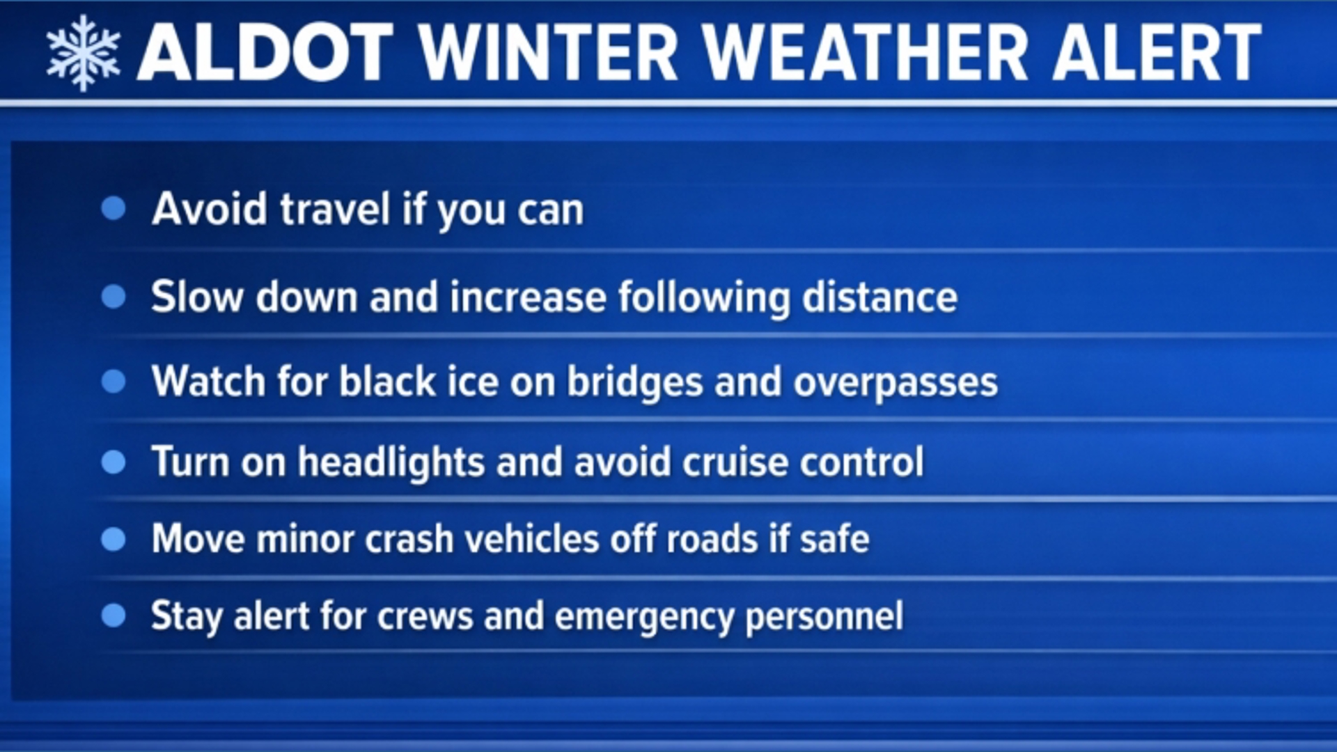ALDOT prepares for potentially high-impact winter weather ...