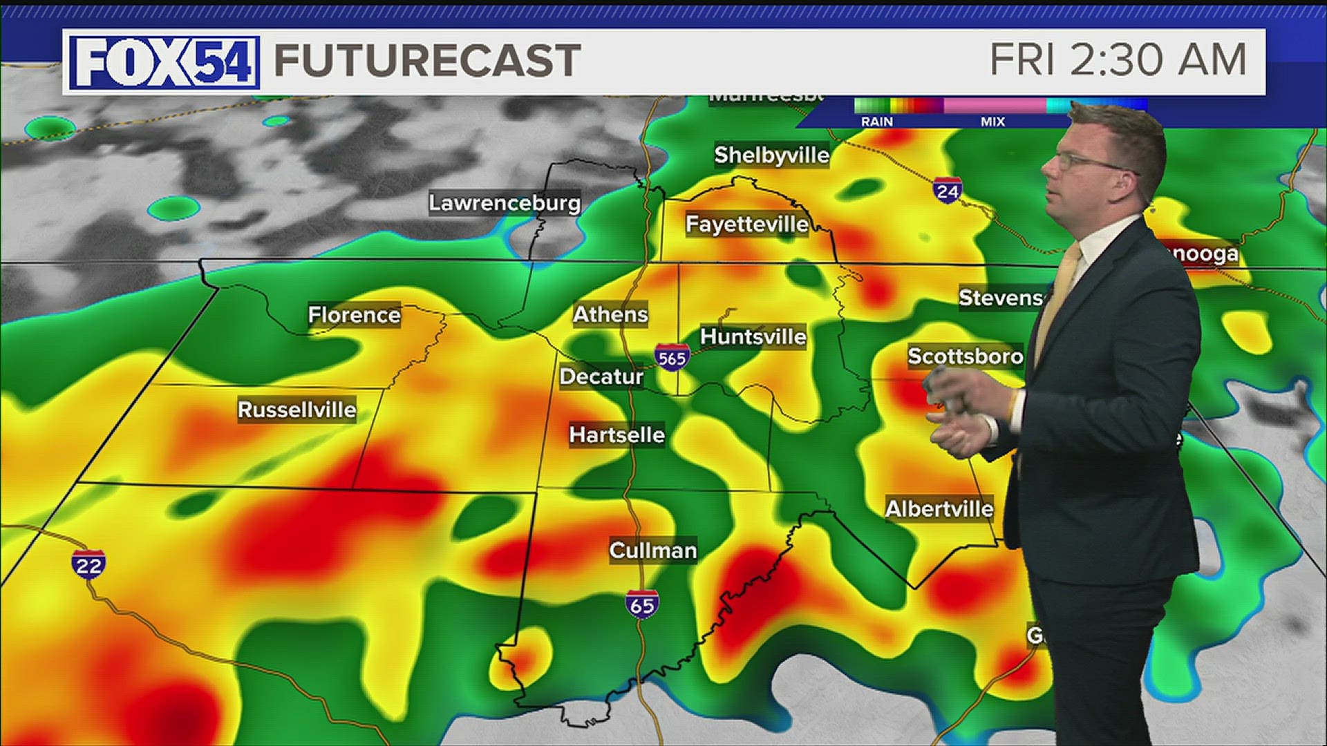 Showers and thunderstorms in the forecast as we finish the week and head into the weekend. Some storms could be strong.