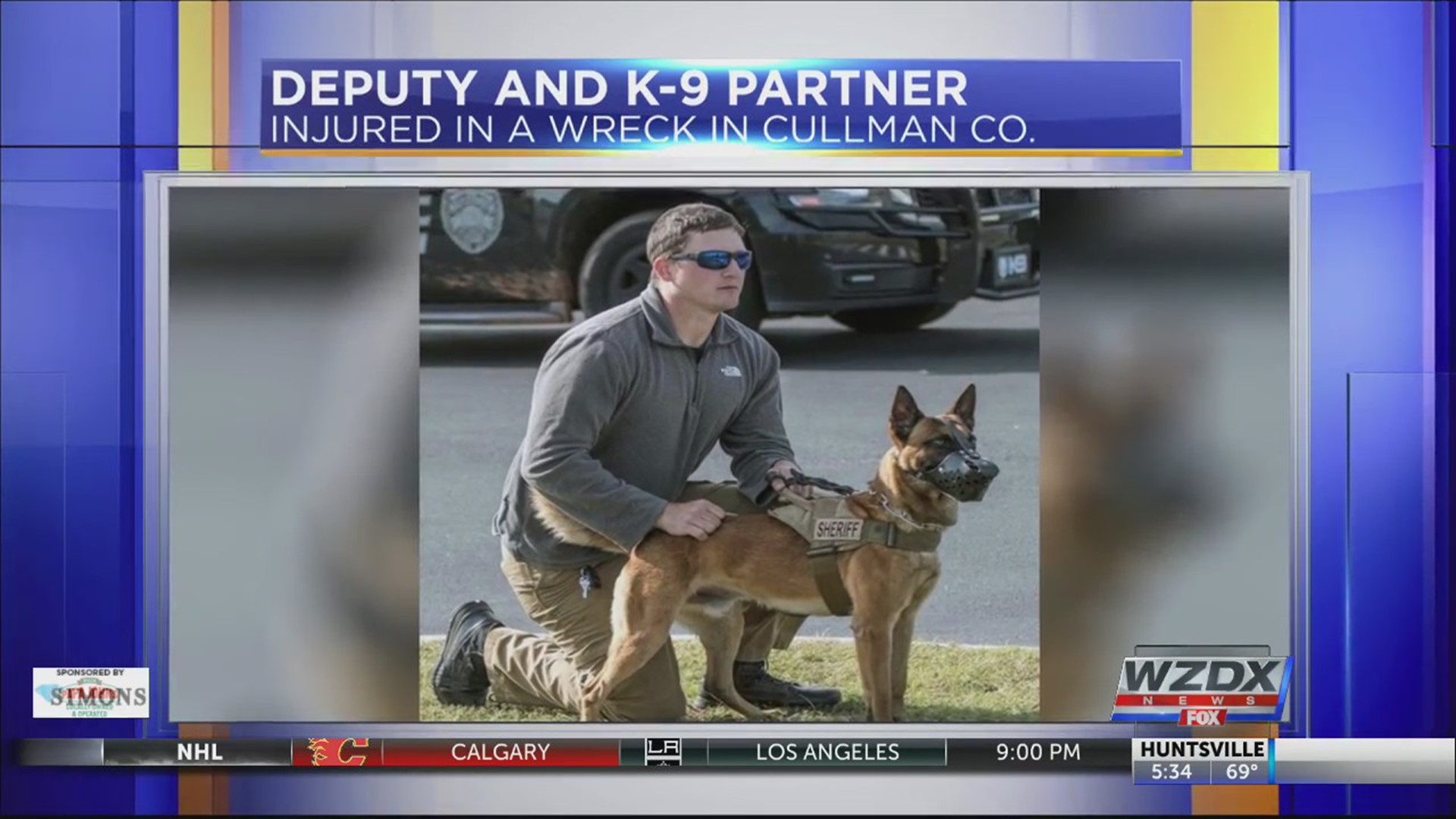 UPDATE: Deputy Adam Clark remains in critical condition but is making improvement, according to Cullman County Sheriff Matt Gentry. He gave the update in a news conference on Wednesday. Clark’s K9 partner Figo is in stable condition at an Auburn veterinarian’s office.