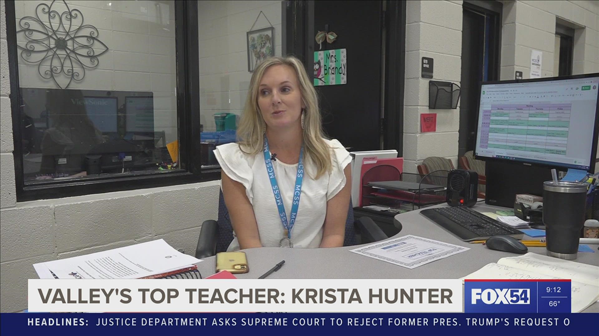 Krista Hunter has been teaching for 23 years.
