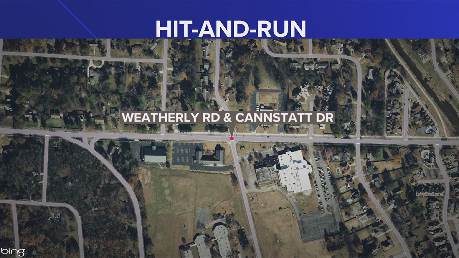 A Grissom High School student was seriously injured in a hit-and-run on Weatherly Rd. and Cannstatt Dr.