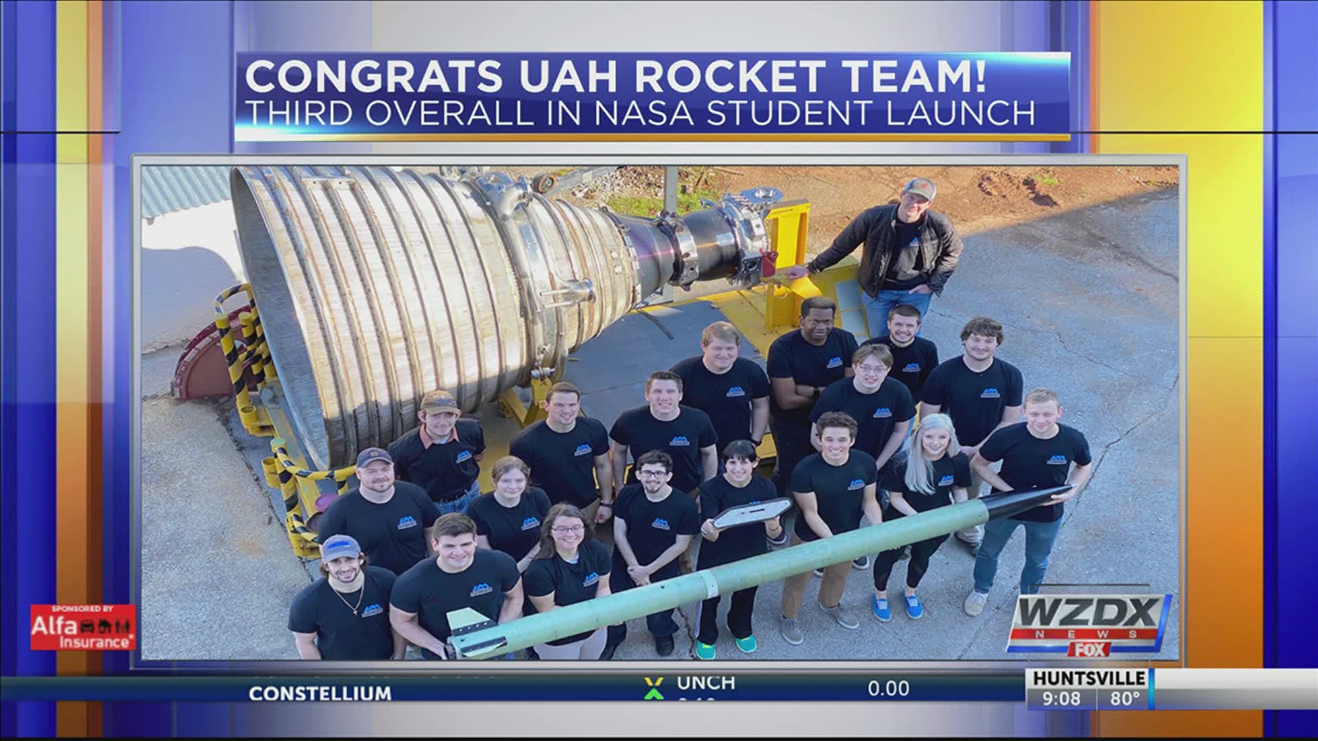 UAH student rocket team places 3rd overall in NASA Student Launch