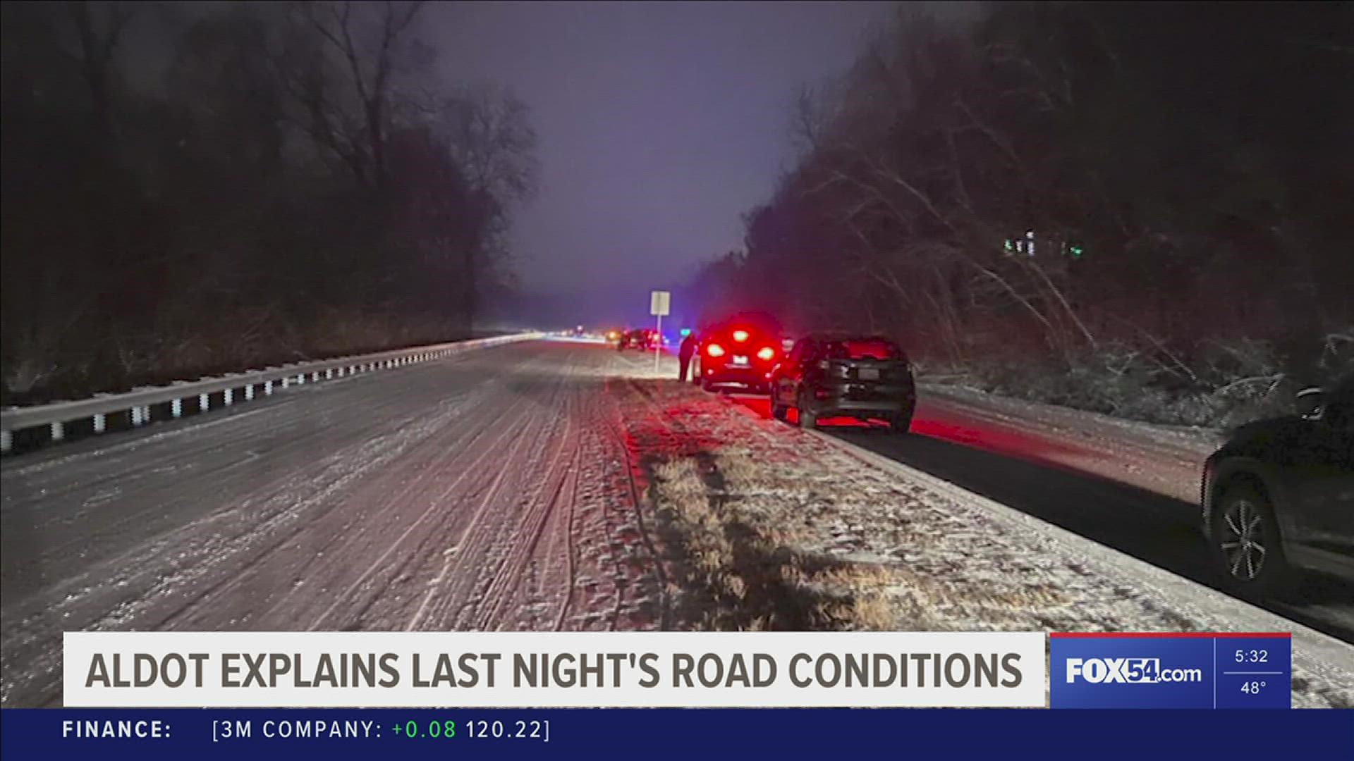 The Alabama Department of Transportation explains recent icy road conditions and how they respond to similar situations.