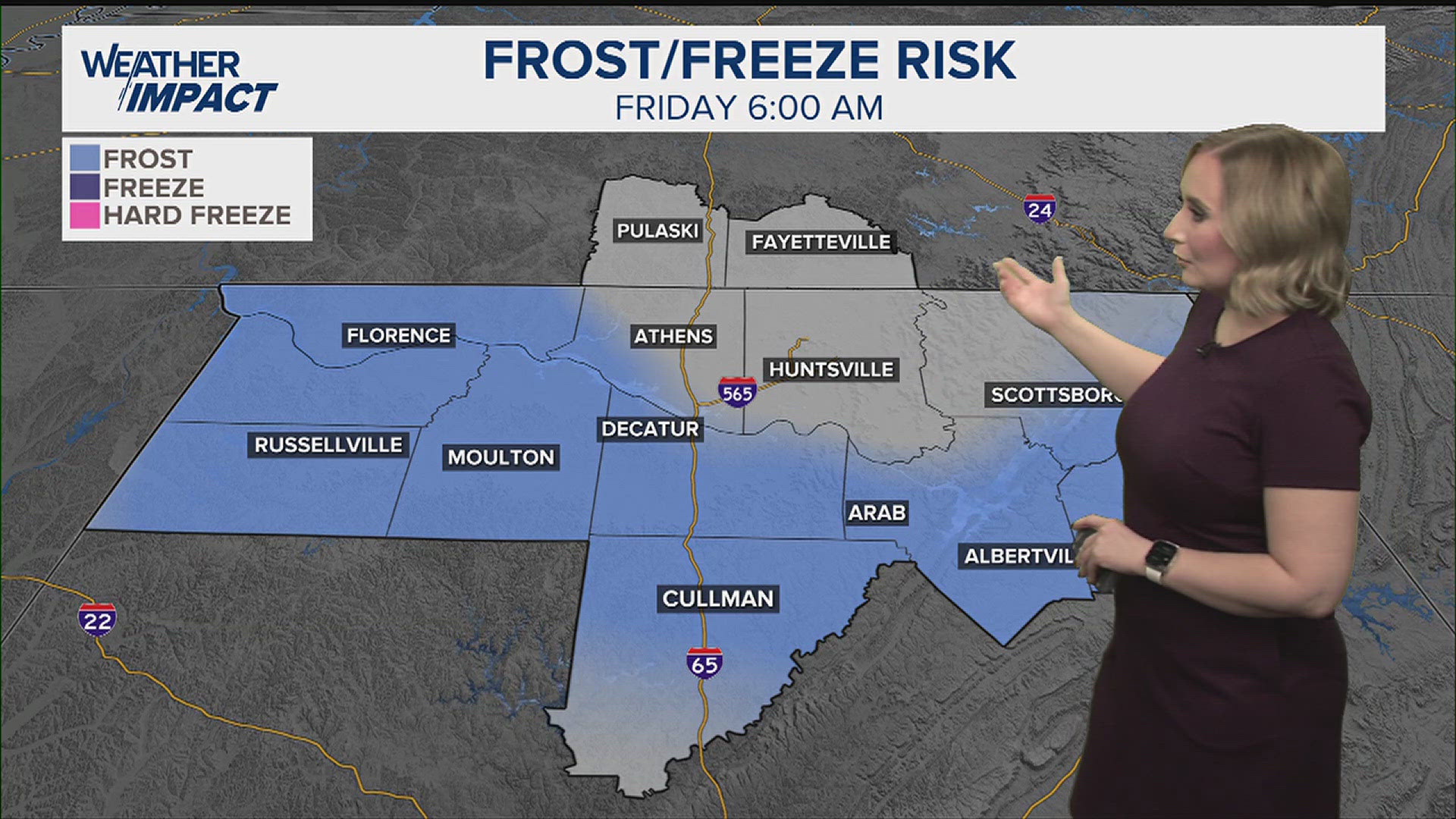 Frosty mornings return Friday