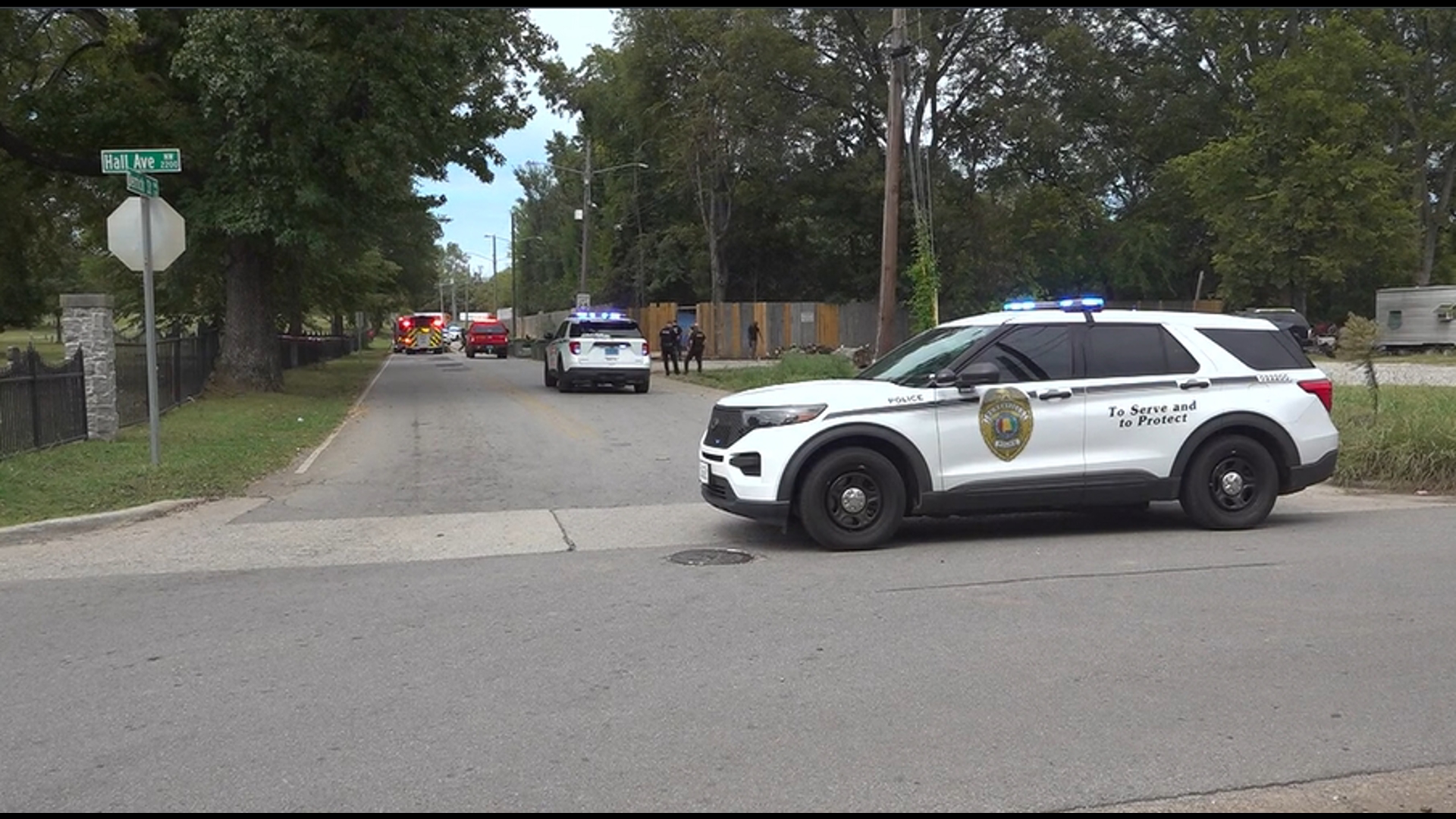 A fire erupted at a homeless camp just east of Glenwood Cemetery on Tuesday afternoon