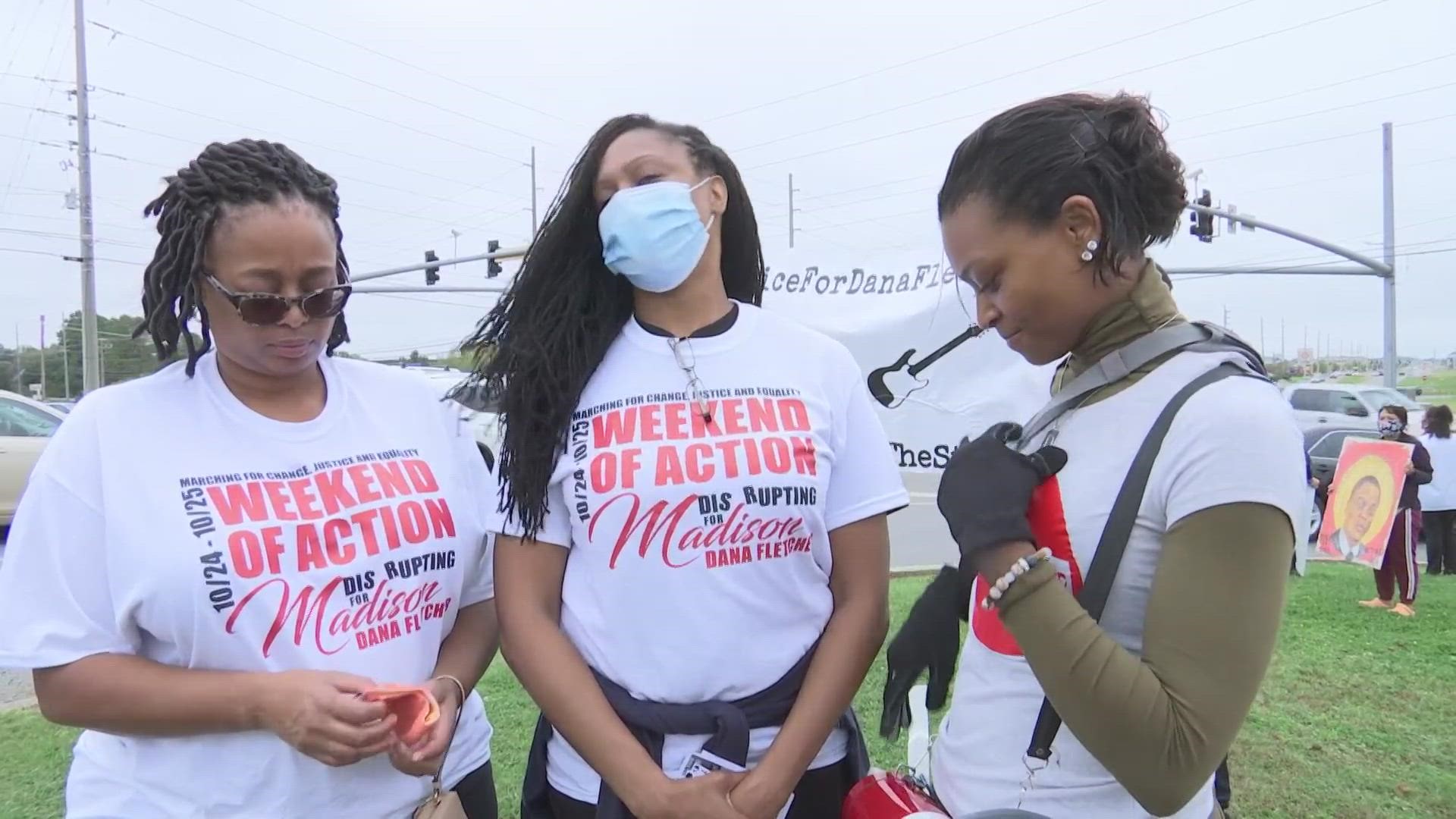 Family, demonstrators hold Weekend of Action for Dana Fletcher.