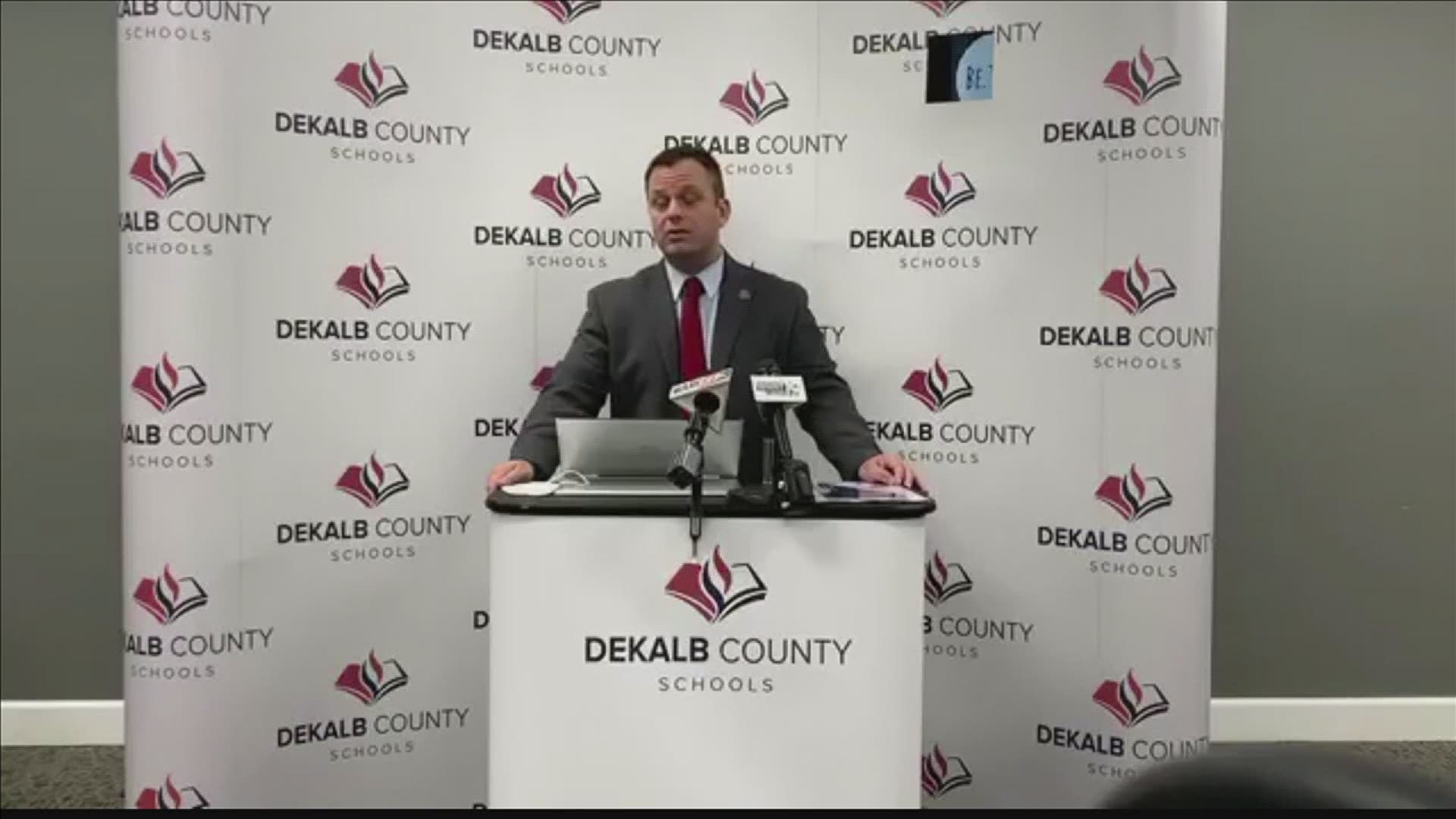 DeKalb County School Superintendent Jason Barnett shared his school system's plan to open next month.