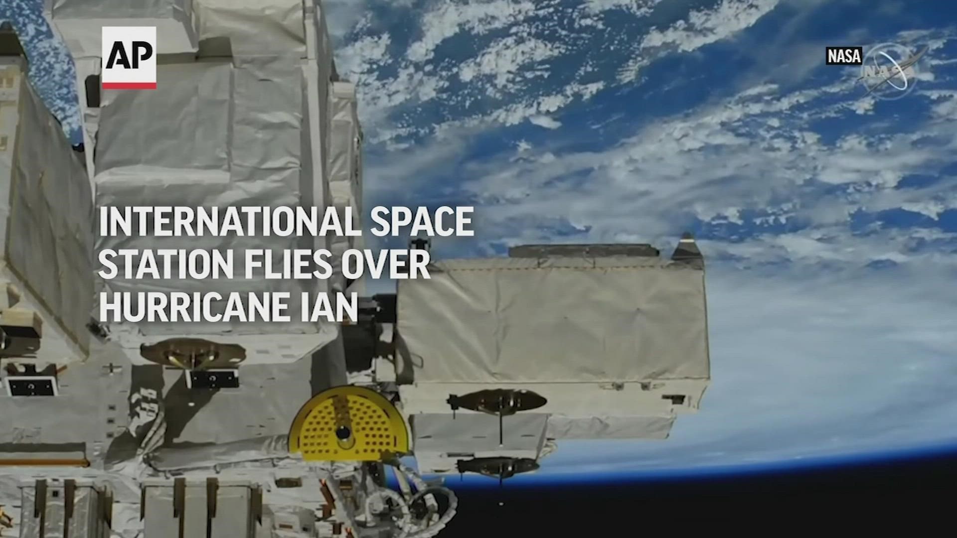 The International Space Station flew over Hurricane Ian on Monday. Video Credit of NASA.