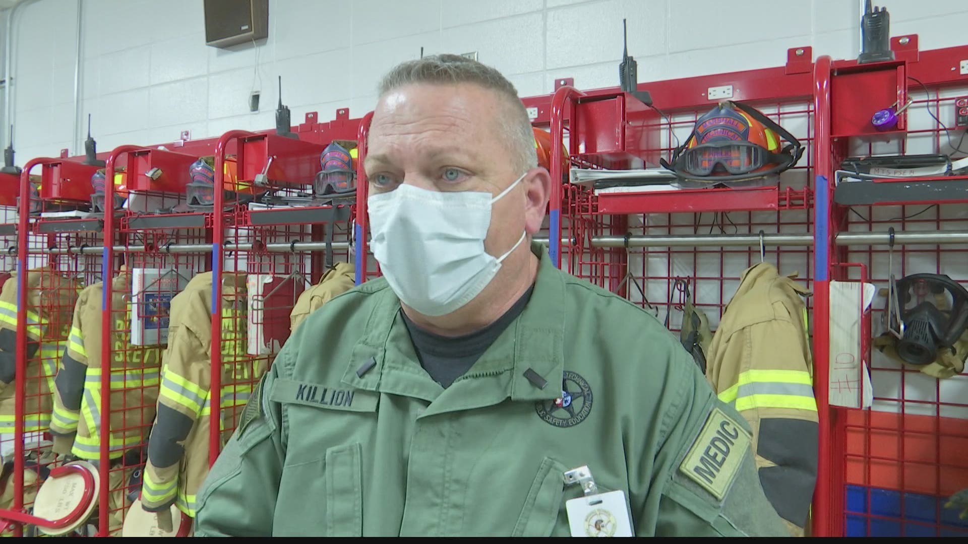 Lieutenant Killion has been teaching kids at Marshall Technical School for the past nine years, but has been serving as a first responder for over 30 years.