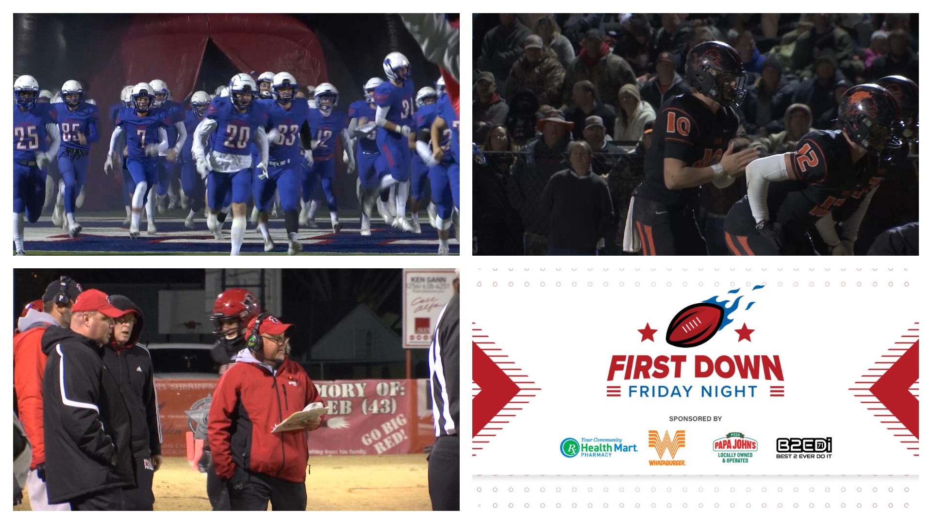 Five Tennessee Valley area teams tried to punch a ticket to the semifinals of the AHSAA Playoffs. Mo Carte provided scores & highlights from First Down Friday Night