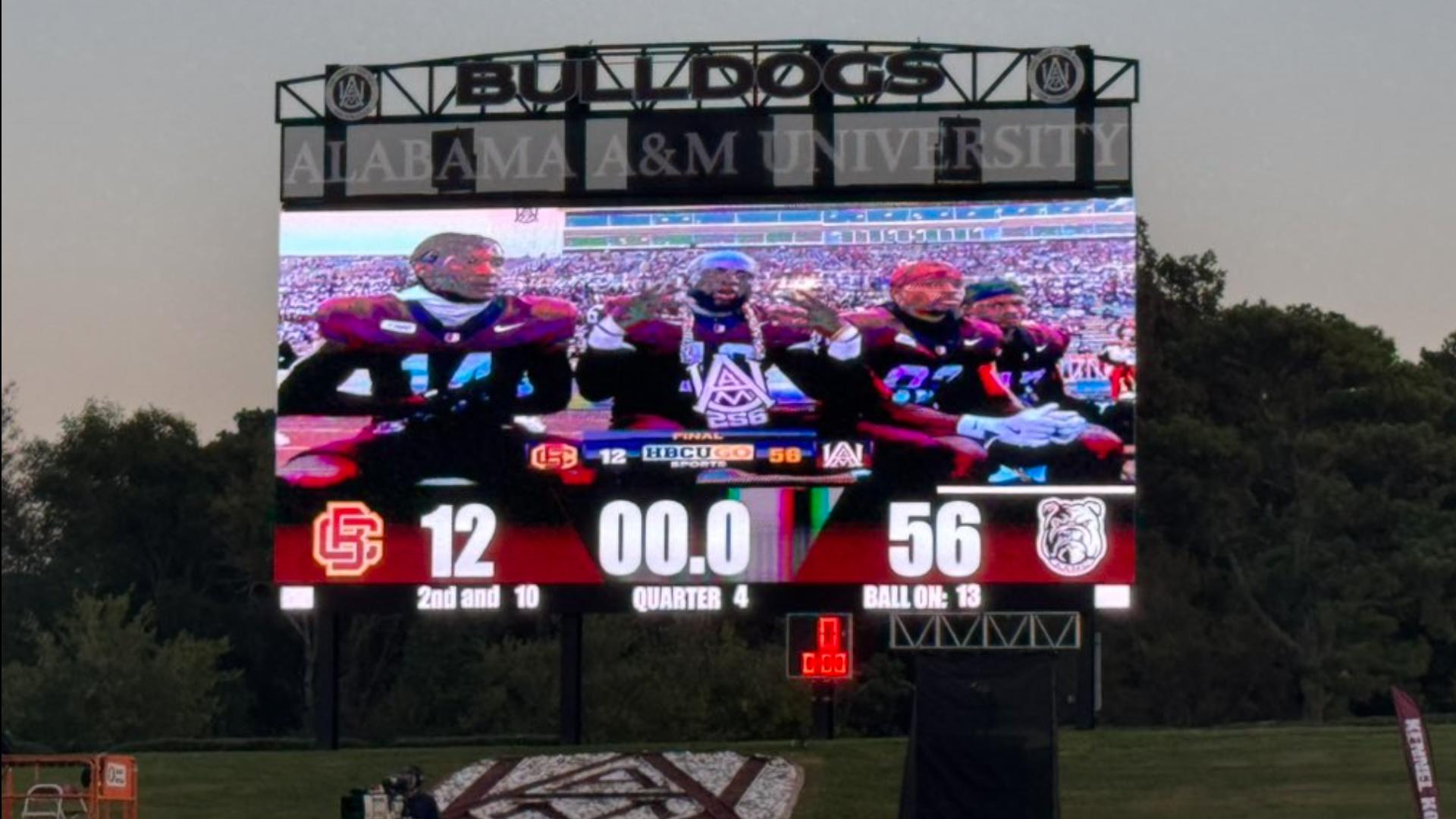 Xavier Lankford threw a touchdown pass and ran for three scores to power Alabama A&M to a 56-12 victory over winless Bethune-Cookman.