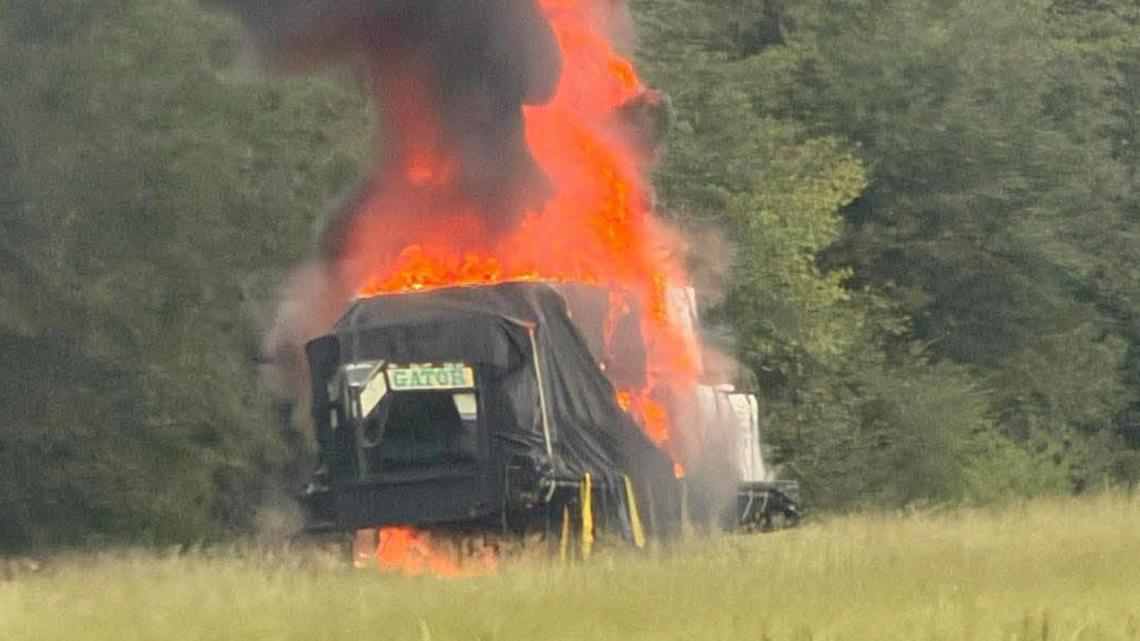 Vehicle fire shuts down I-65 near Hartselle; southbound traffic