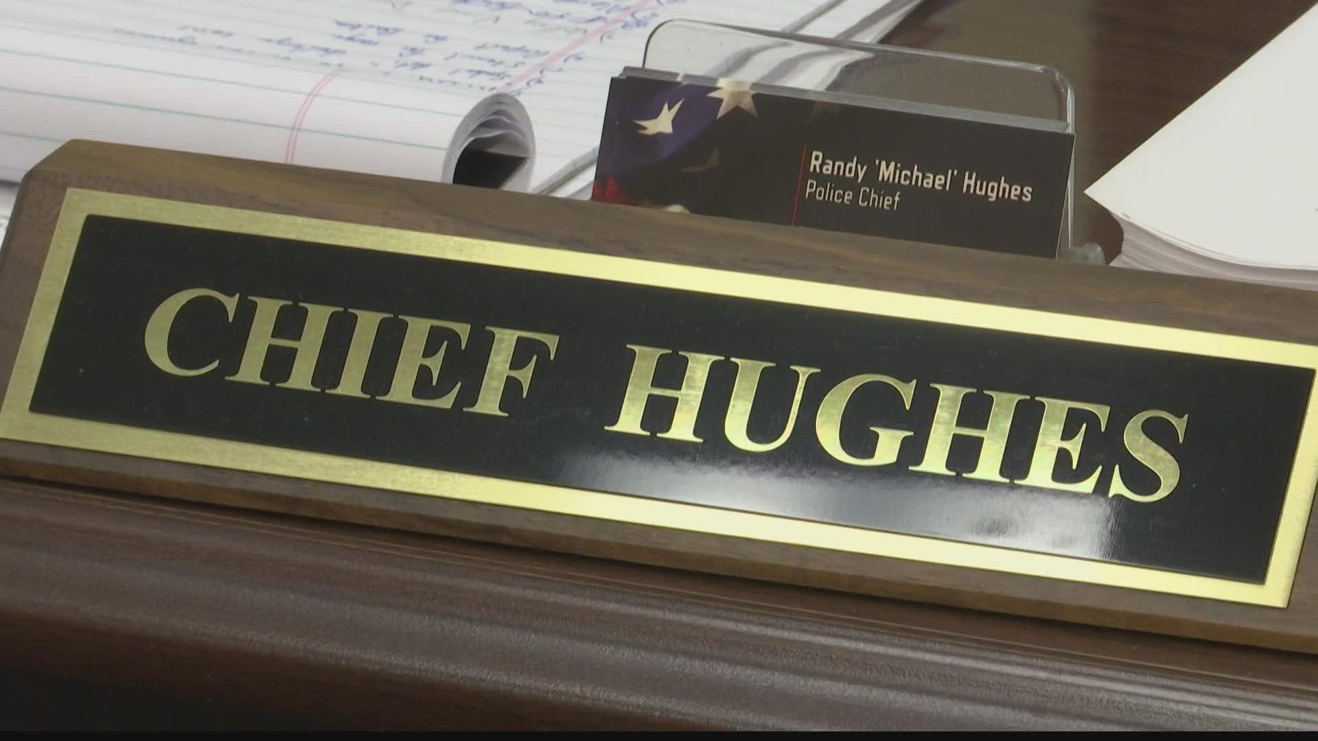 Trinity Police Chief Michael Hughes has served as a patrol officer for nine years, including one year as police chief.