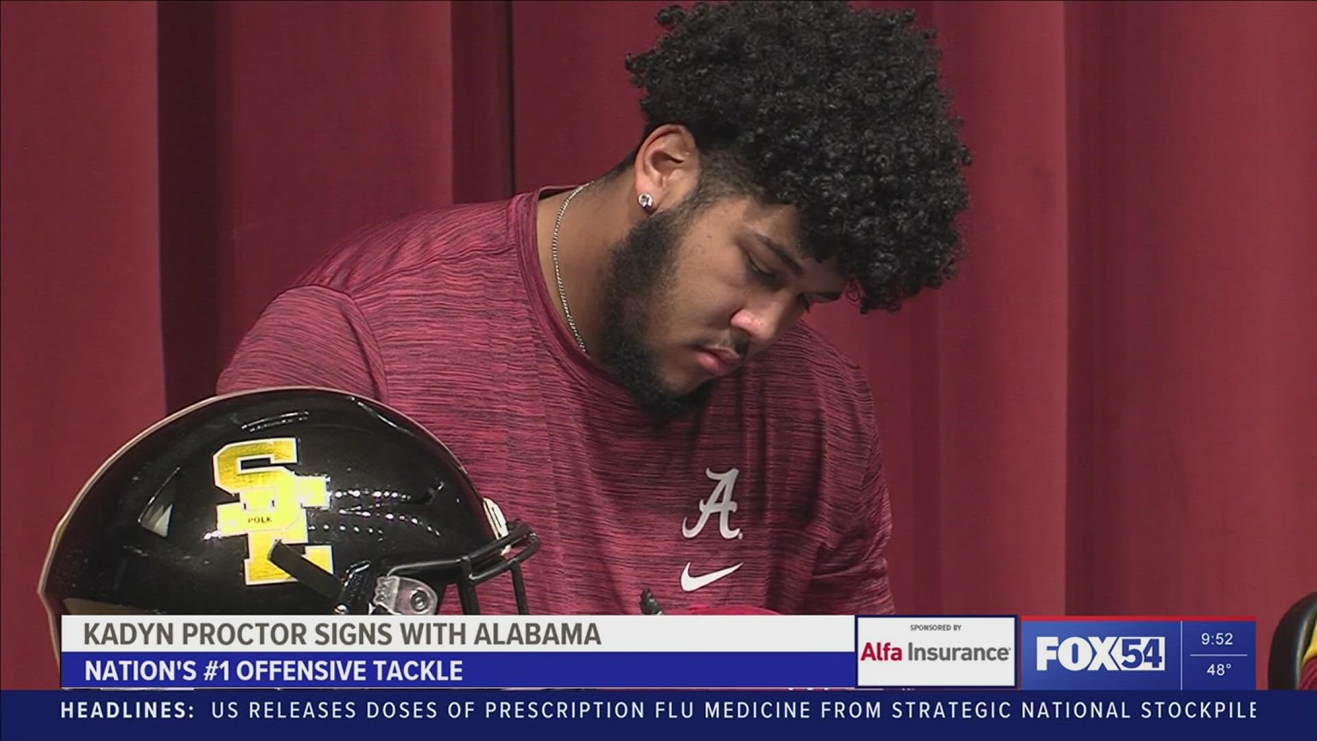 The Alabama Crimson Tide landed two five-star lineman including Kadyn Proctor, an All-American, who decommitted from Iowa, 24 hours before signing day