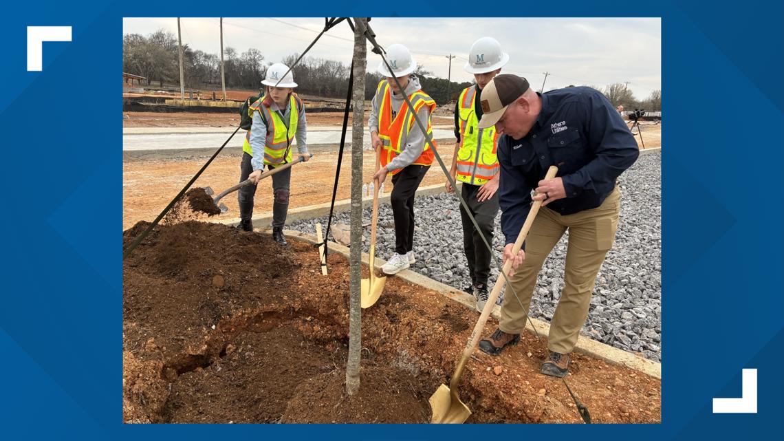 Growing trees and teaching opportunities at new park site in Athens