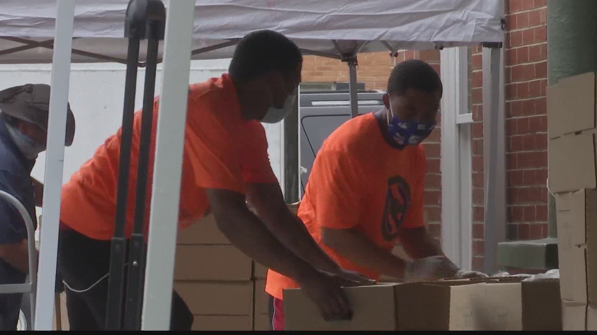 The Legacy Center is partnering with over thirty churches and three non-profits to distribute over 60,000 pounds of food each week to people in Huntsville.