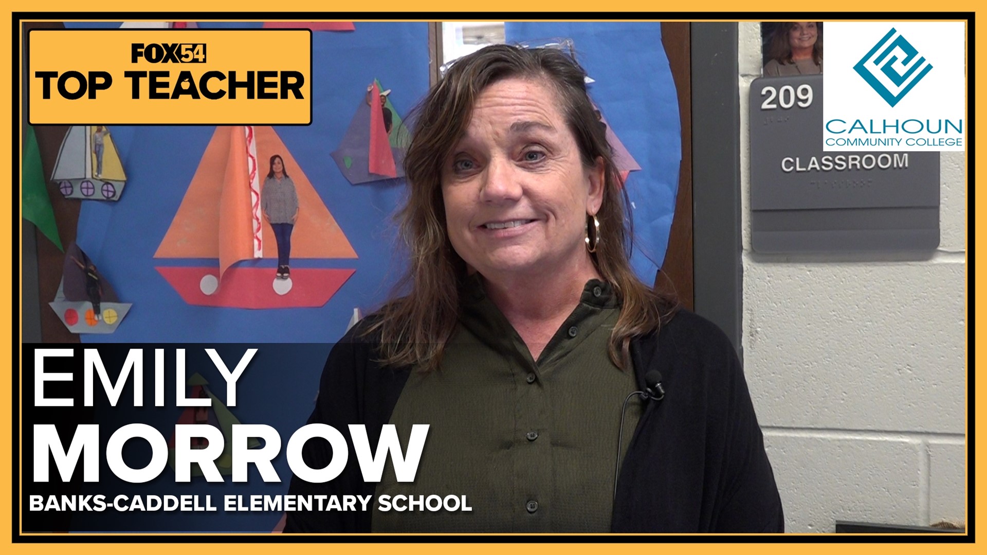 Emily Morrow is surprised as FOX54's Top Teacher. She's retiring after serving 32 years. Congratulations!