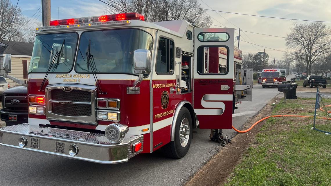 Muscle Shoals firefighters save dogs in house fire rescue ...