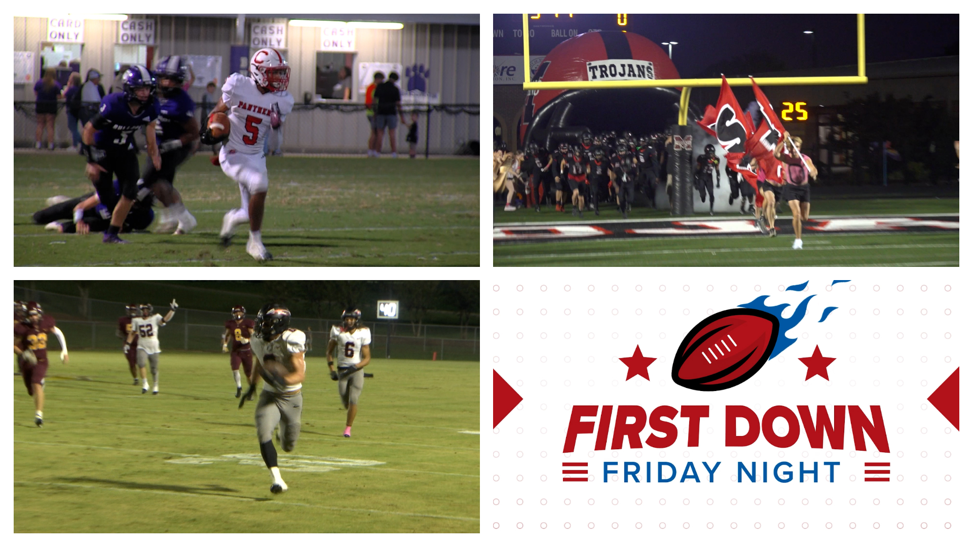 Week 6 of the high school football season featured several key regional matchups. Check out scores and highlights from this week's First Down Friday Night show!