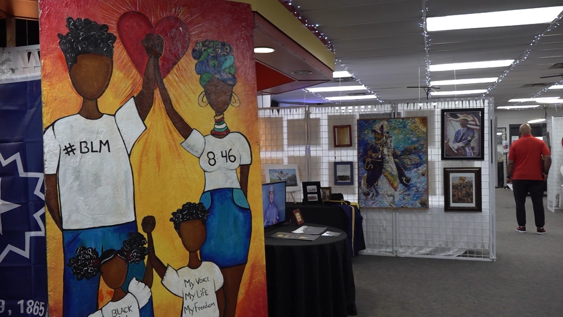 The exhibit at the Richard Showers Center honors past and present African-American history makers in the Rocket City area.