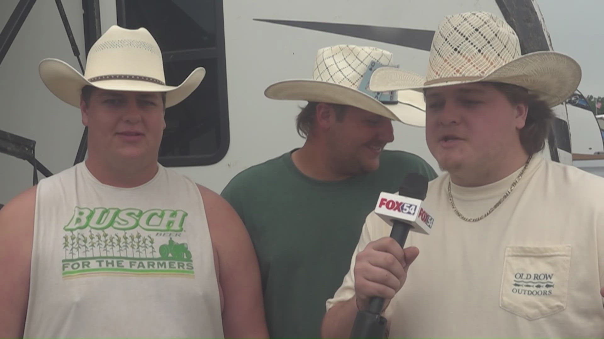 A little mud didn't stop fans from getting in the spirit of the festival. 