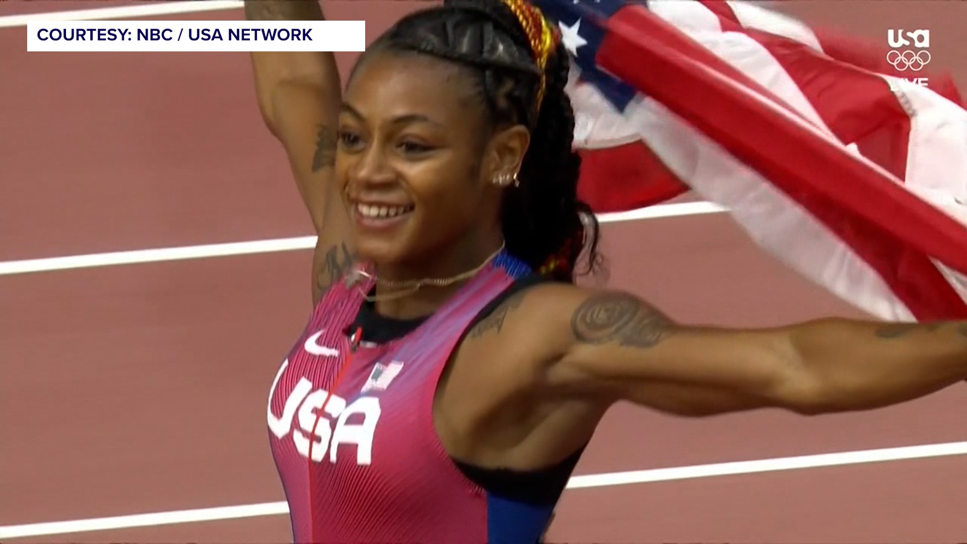American sprinter Sha’Carri Richardson won the women's 100-meter world title Monday,