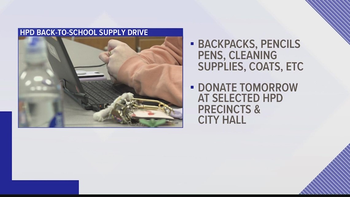 Huntsville Police Department Back-to-School supply drive