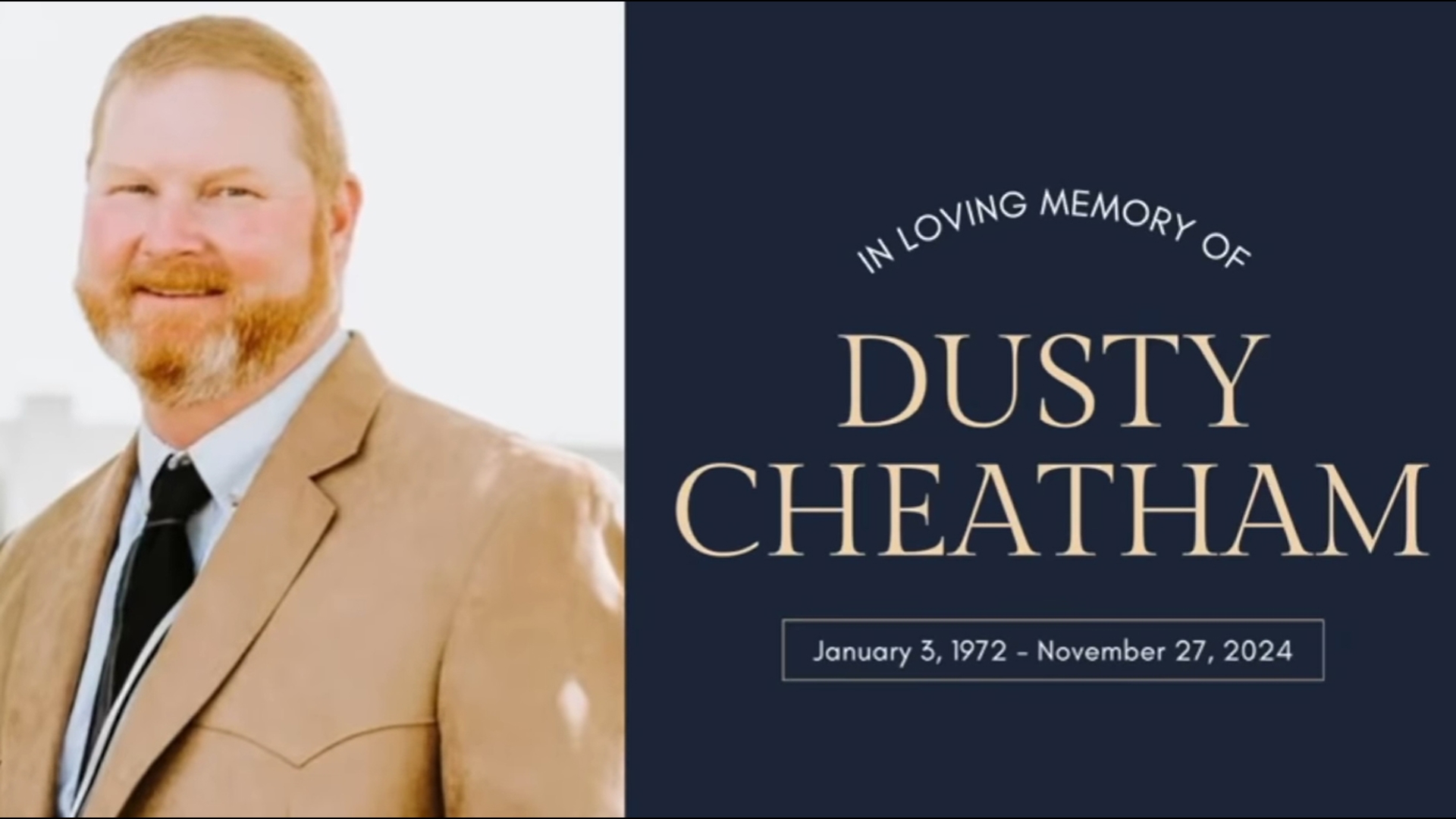 The life of Chief Dusty Cheatham was celebrated by the community, which turned out to honor him for 31 years of service.