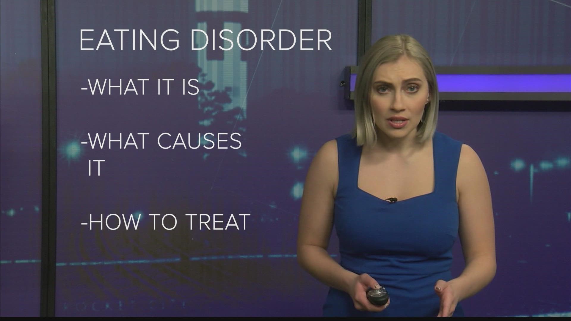 Eating disorders can be genetic and people's environments can also put them at a higher risk of having one.