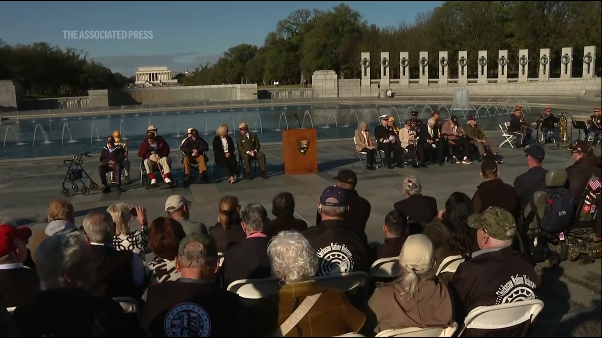 The event paid tribute to the more than 16 million men and women who served with the U.S. Armed Forces during World War II.