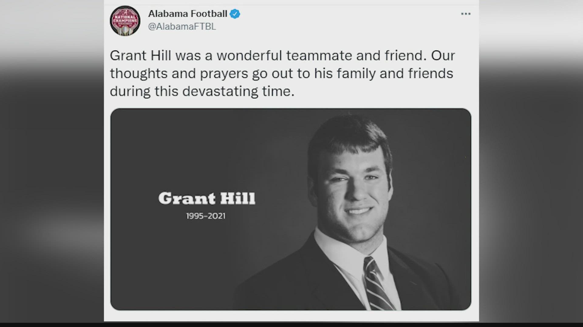 "Grant Hill was a wonderful teammate and friend. Our thoughts and prayers go out to his family and friends during this devastating time," the university said.