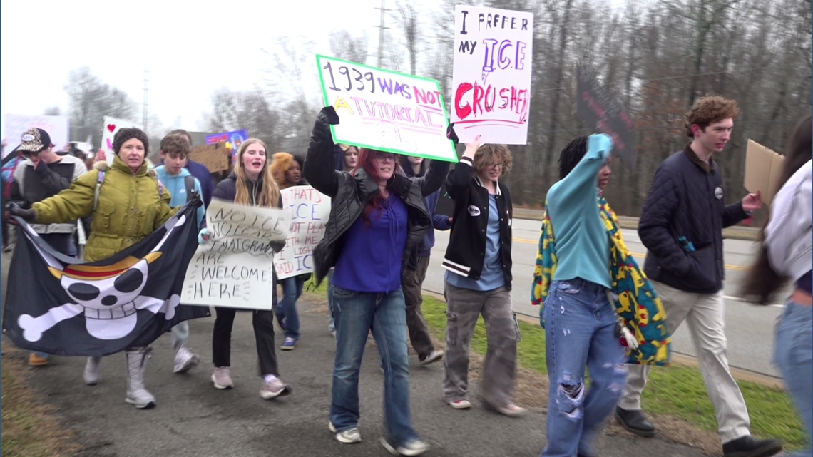 Madison students protest ICE after school to avoid discipline, gain ...