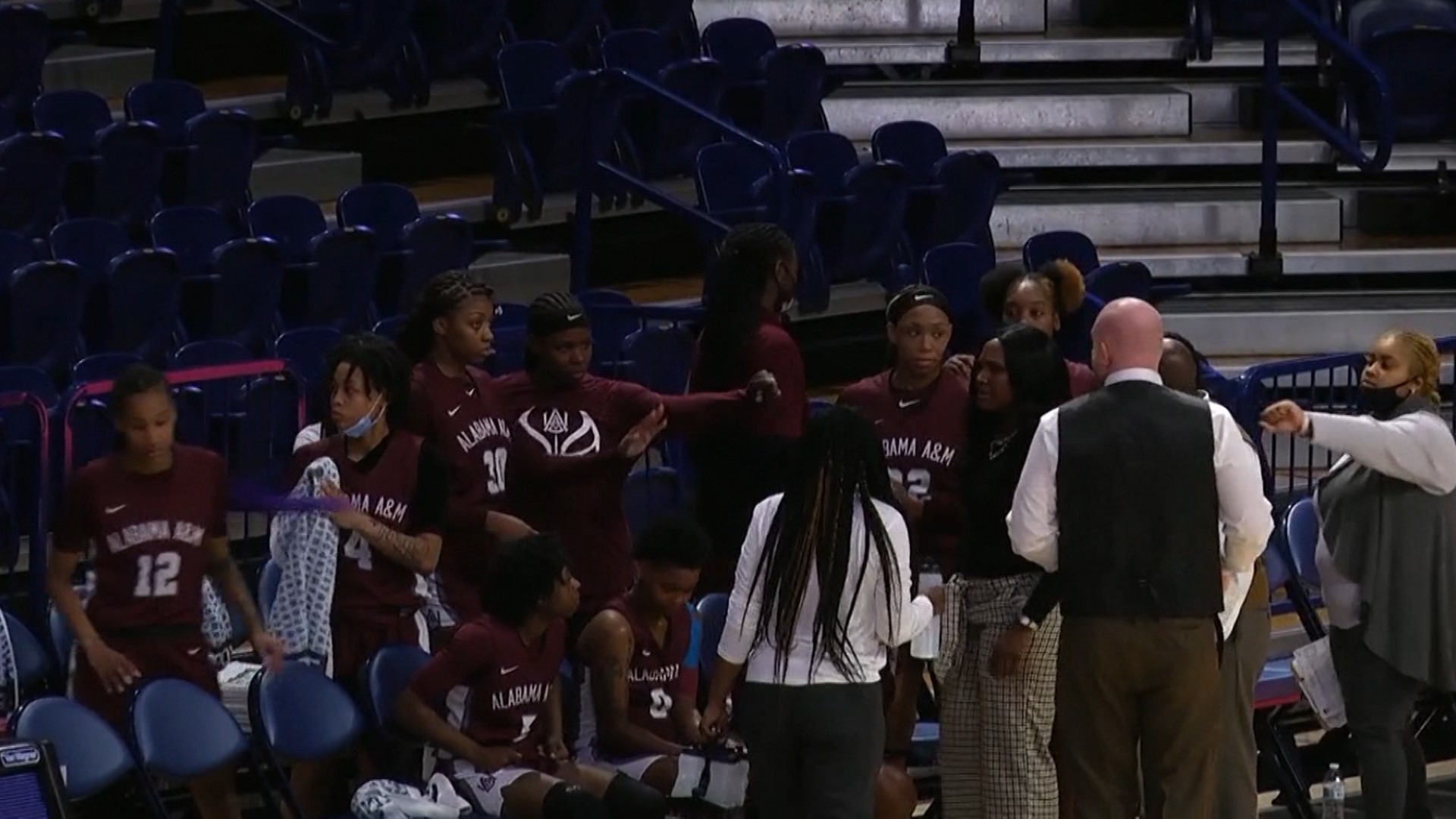 Margaret Richards and the Alabama A&M Lady Bulldogs picked up their first win of the season by defeating Samford, 72-47. NIgeria Jones led the the way with 28 points