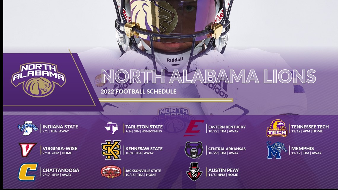 Indiana 2022 Football Schedule The Una Lions Unveil Their 2022 Football Schedule | Rocketcitynow.com
