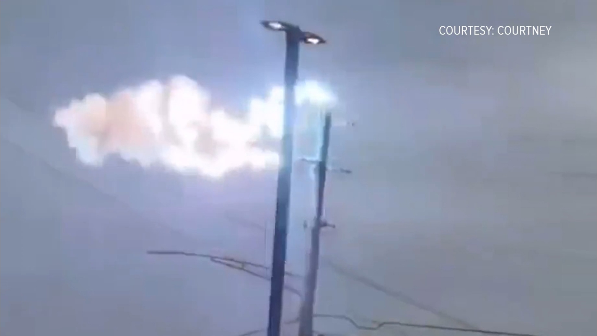 As the remnants of Hurricane Florence move across the region, strong winds created problems, including arcing power lines in Decatur