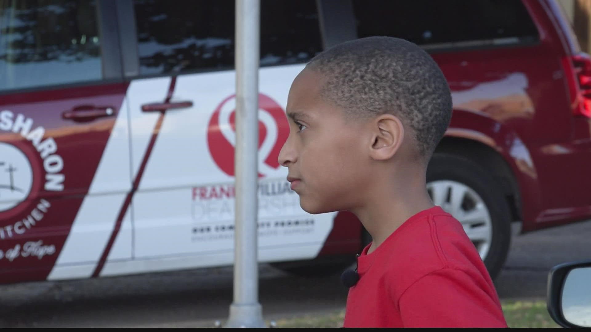 Malachi Mason is 10 years old and spends his free time hoping those less fortunate.