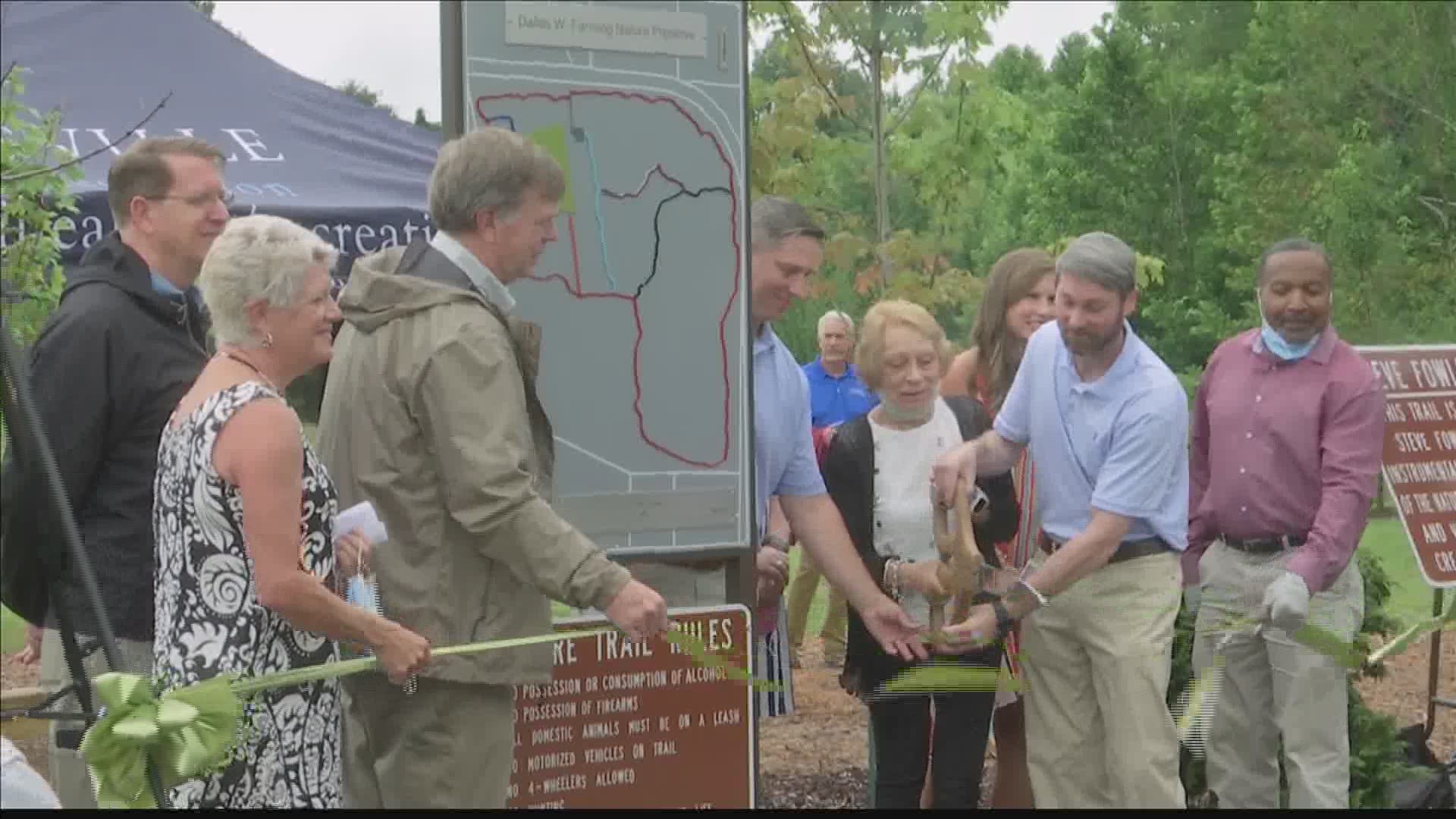 The 58 acre nature preserve has miles of trails, shade trees, and benches.