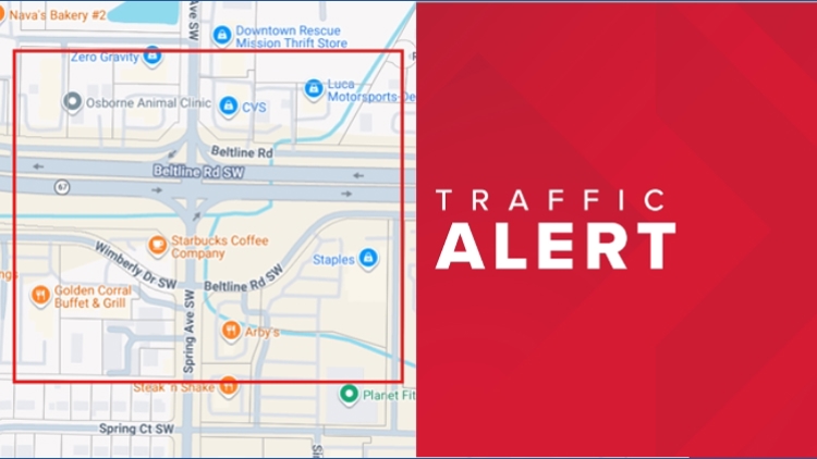 Decatur Bypass Map Decatur lane closures on Spring Avenue SW Tuesday | rocketcitynow.com
