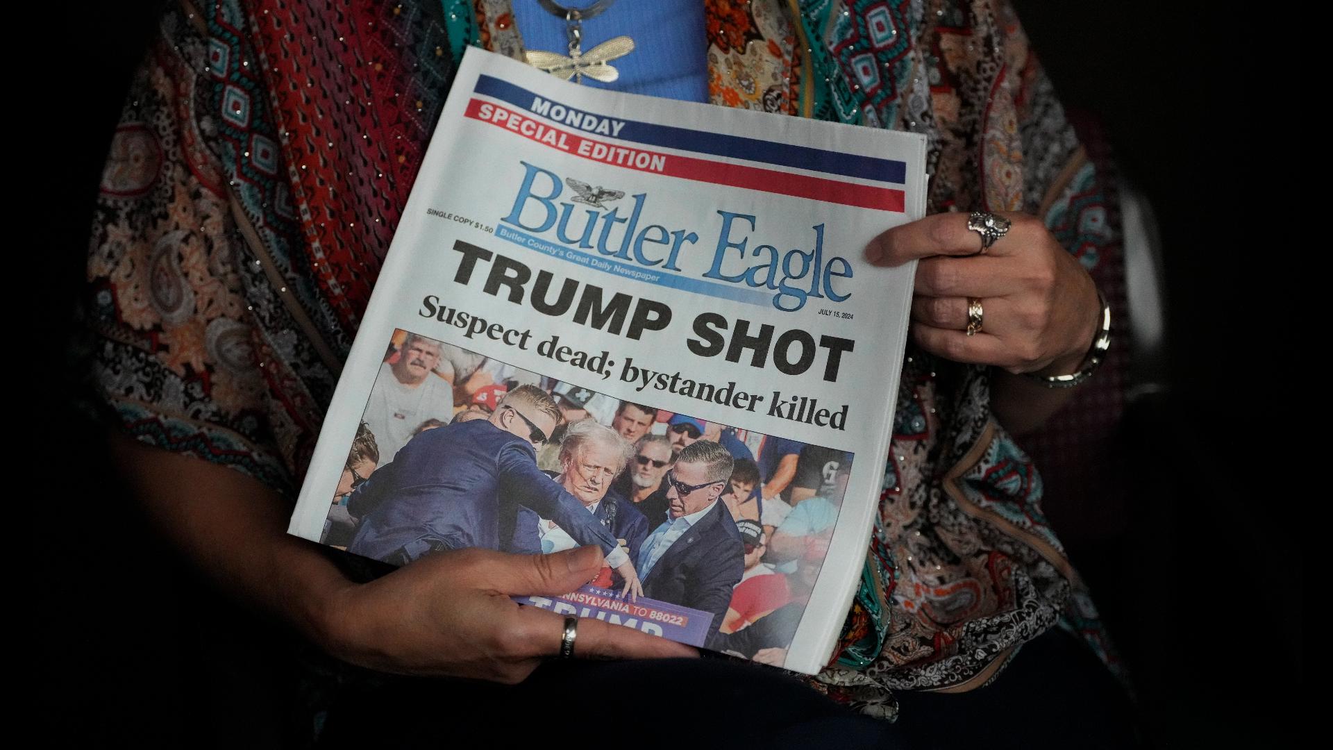 Hearing gunshots at former US President Donald Trump's rally, where she was working, Butler Eagle reporter Irina Bucur immediately dropped to the ground.