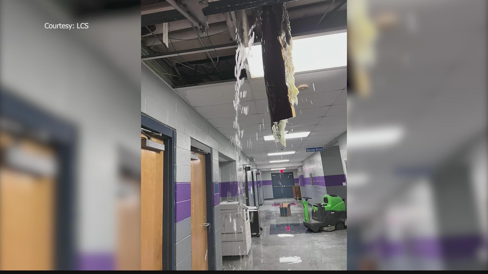 Freezing temperatures caused pipes to burst at four Limestone County Schools.