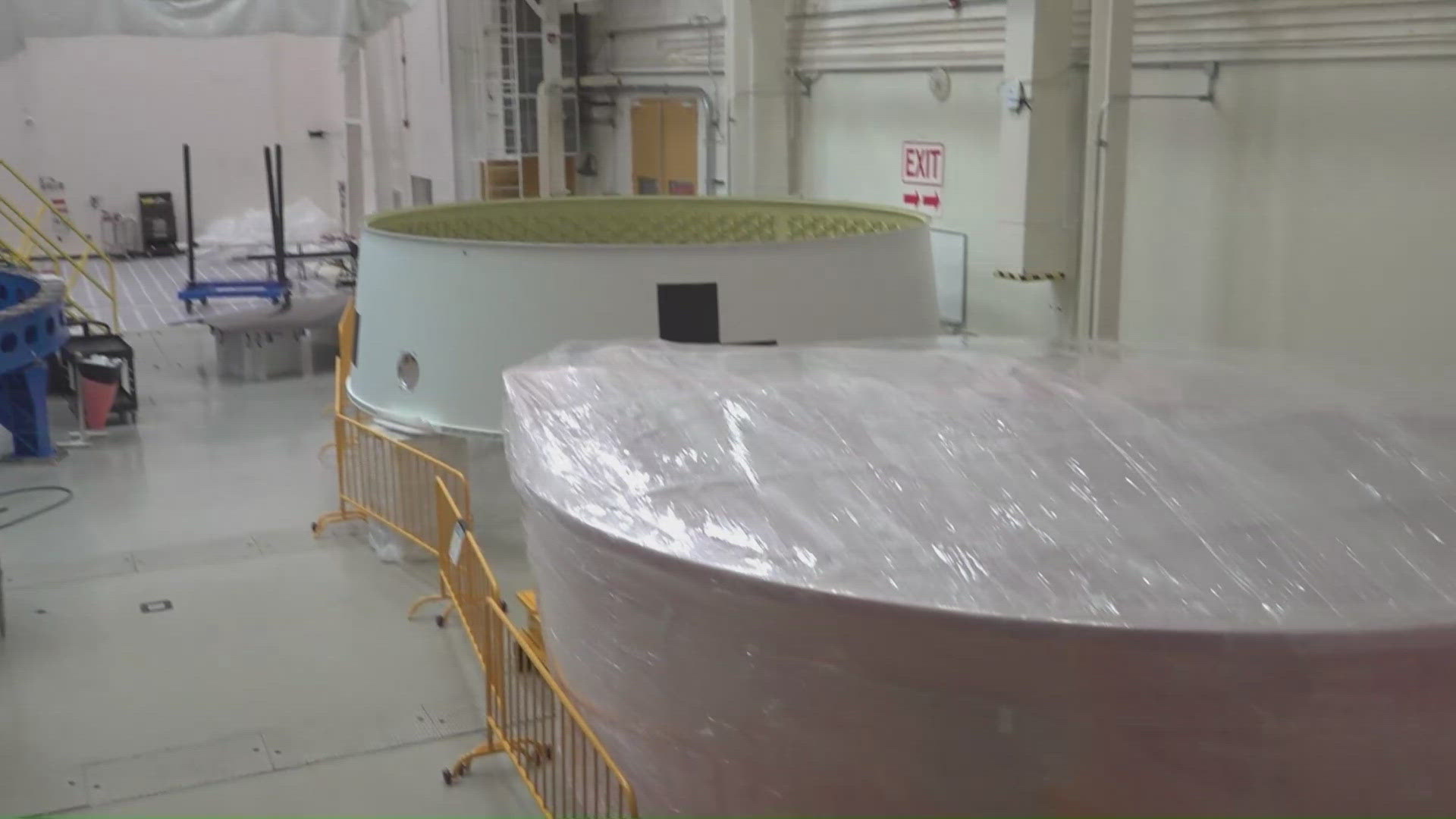 This final piece of the Space Launch System (SLS) was manufactured at the Marshall Space Flight Center.