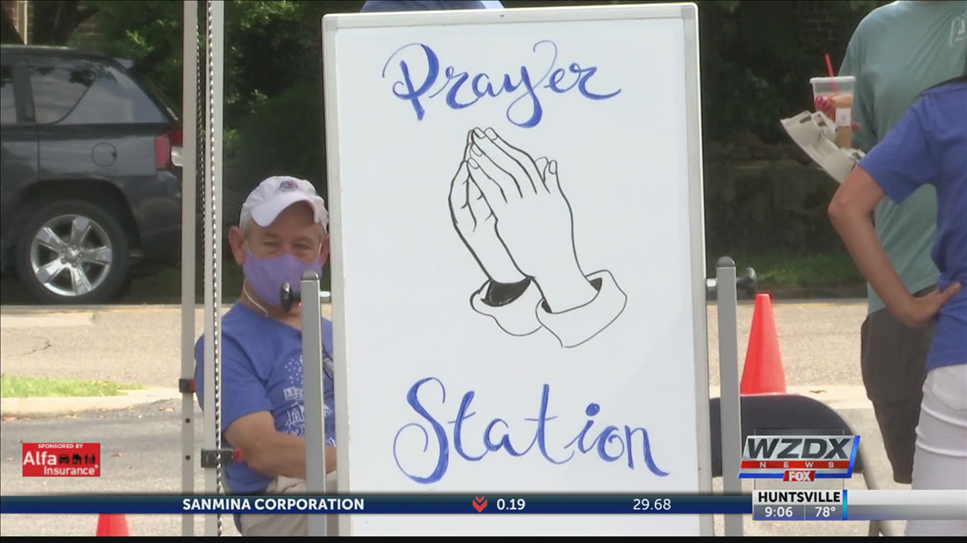 Huntsville First United Methodist Church sends the community back to school with prayer and supplies.