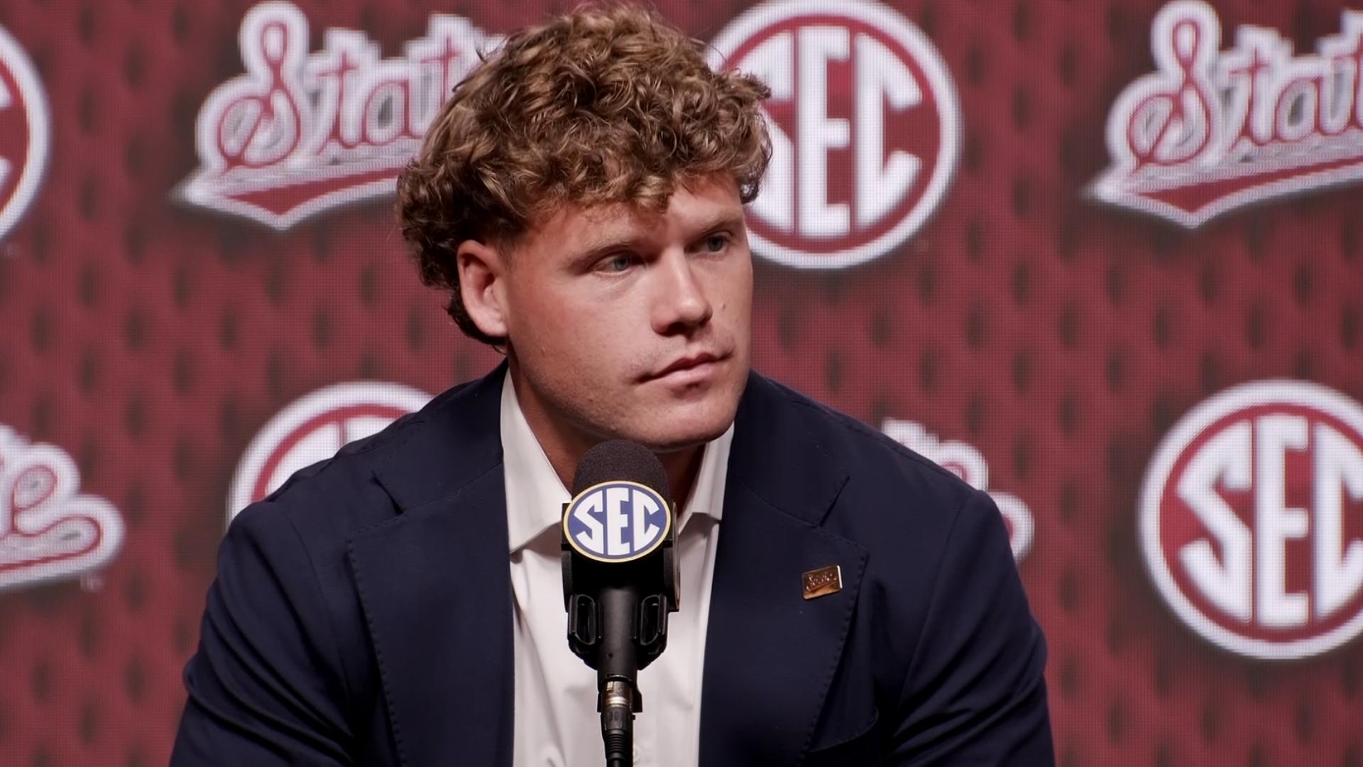 Q&A with Mississippi State QB Blake Shapen | 2025 SEC Media Days