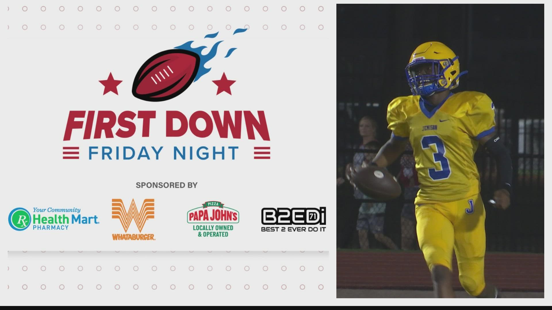 Mae Jemison's Kel Woods posted 339 rushing yards & 5 total touchdowns in the Jaguars' 54-21 victory. Woods has been named the FDFN MVP of the Week