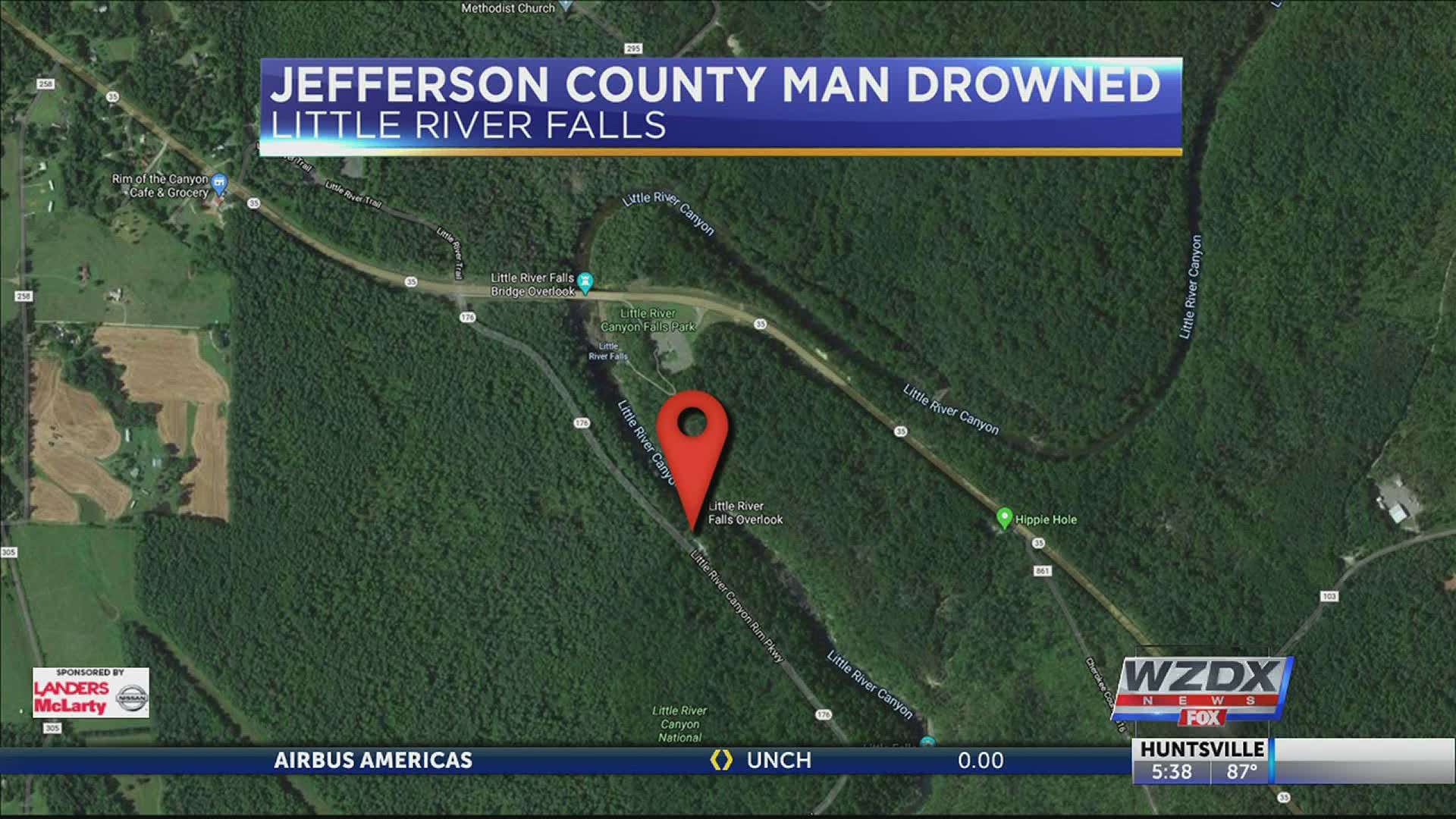A Jefferson County man sadly drowned yesterday at Little River Falls.