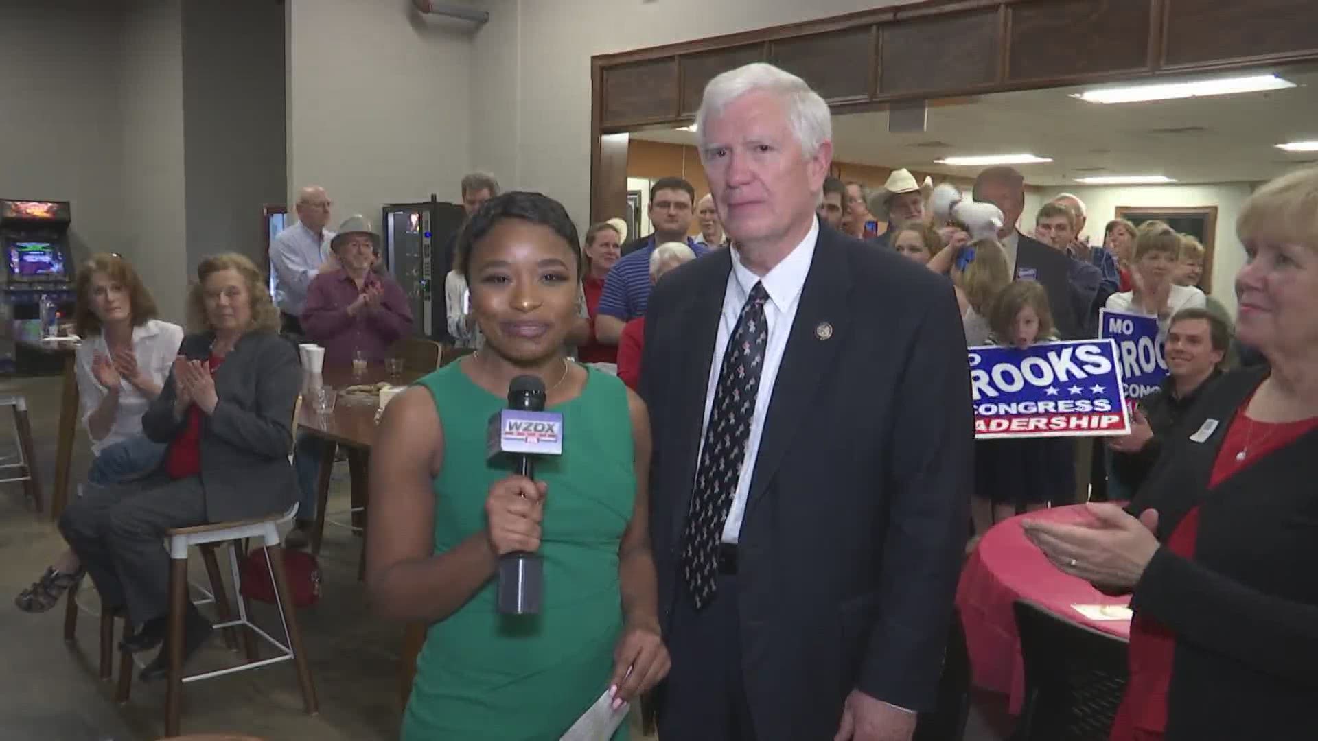 WZDX was live with projected U.S. Representative winner Mo Brooks.