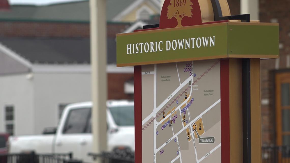 Historic downtown Madison now designated as Entertainment District